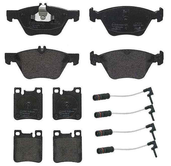 Brembo Brake Pads Kit Front and Rear (LowMet) Brembo 1561028KIT